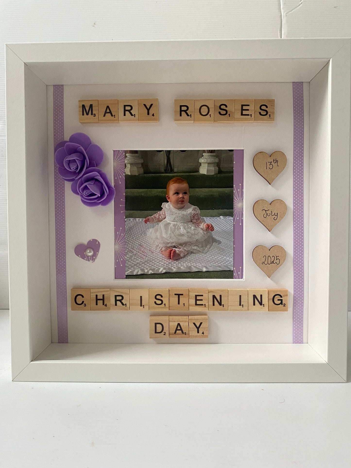 Christening Frame-With Photograph