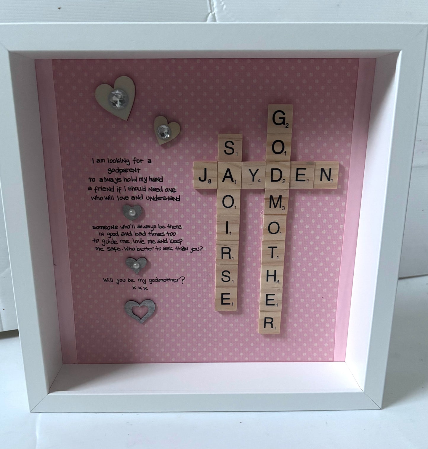 God parent Frame/will you be my Godparent frame