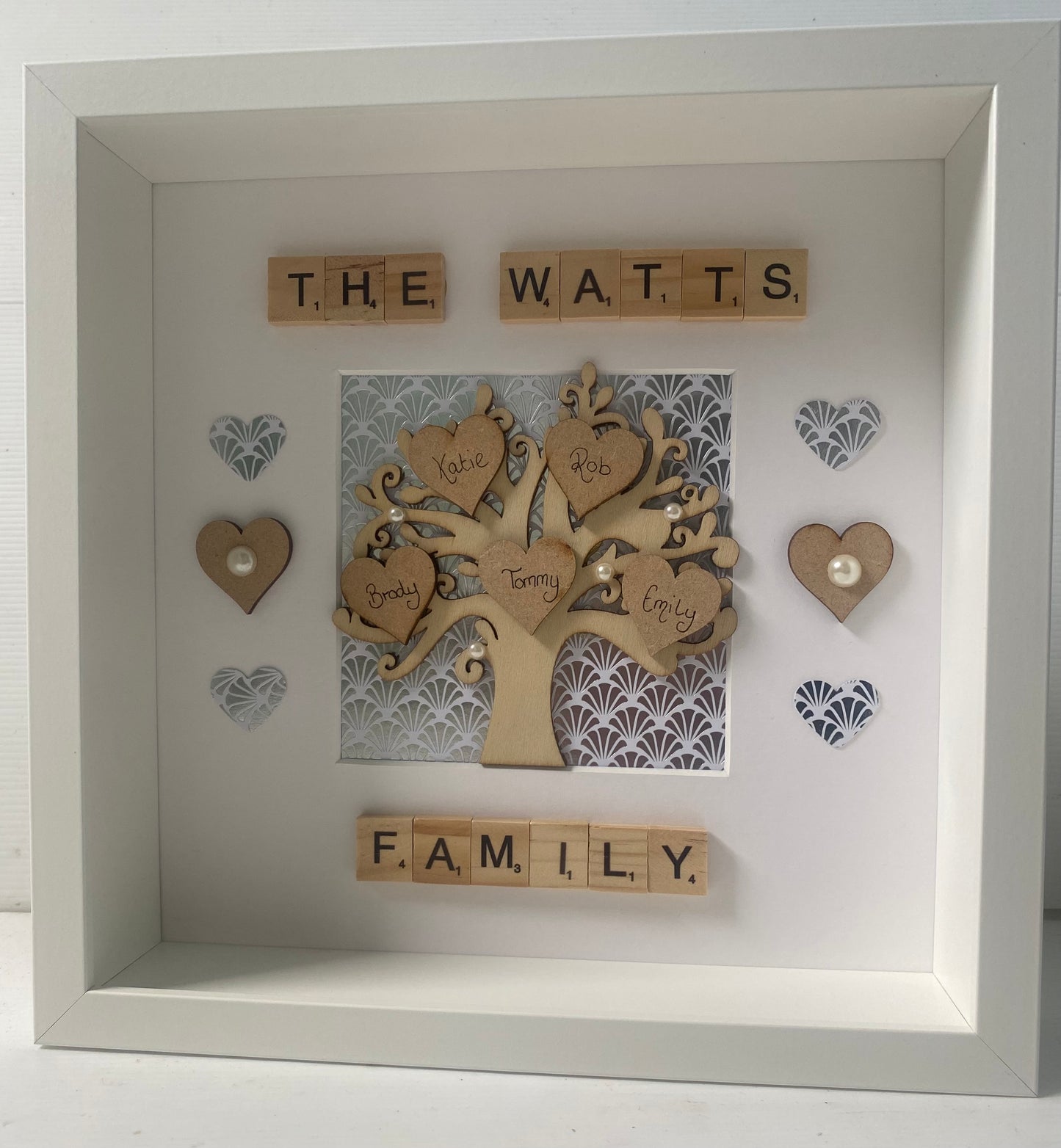 Personalised family tree frame