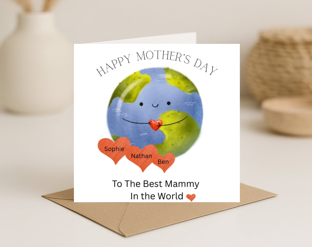 Mothers Day Card-With Children’s Names