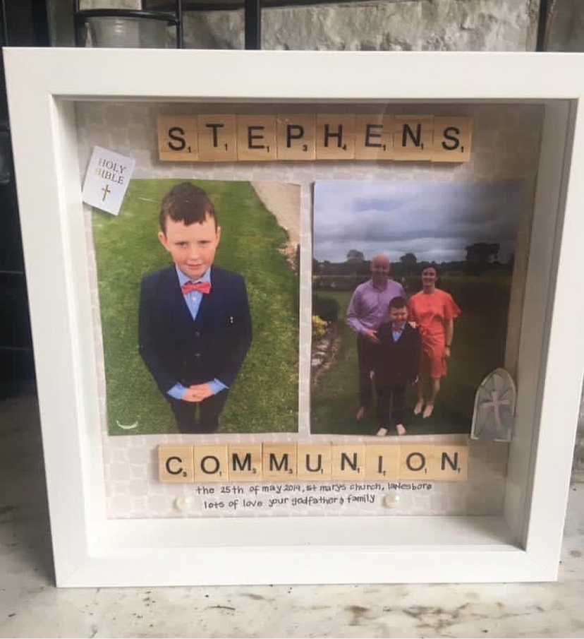 Communion/Confirmation Frame-with space for a photo