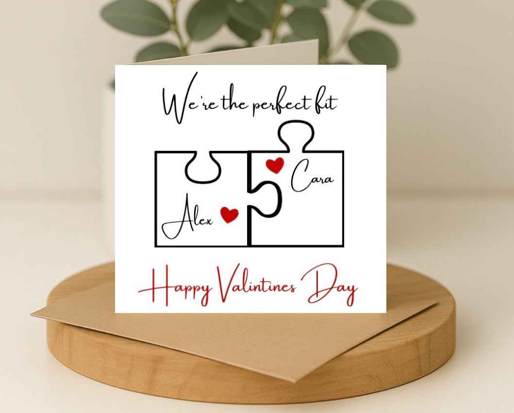 Perfect fit Valentine’s Day Card