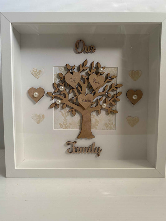 Our Family Tree Frame-With lettering