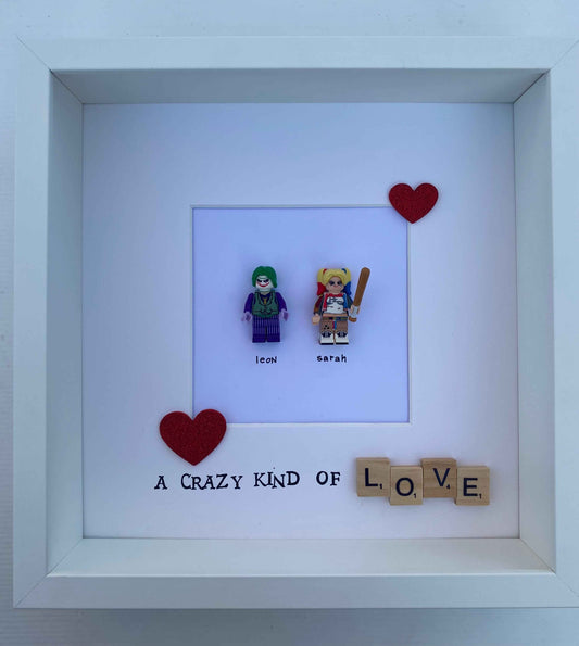 The Joker & Harley Quinn Lego Frame