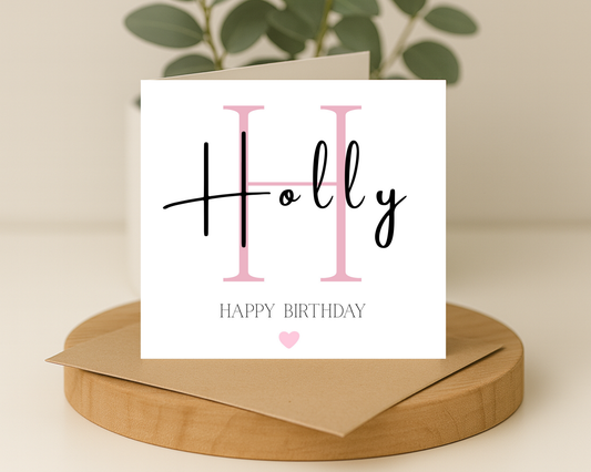 Name Birthday Card