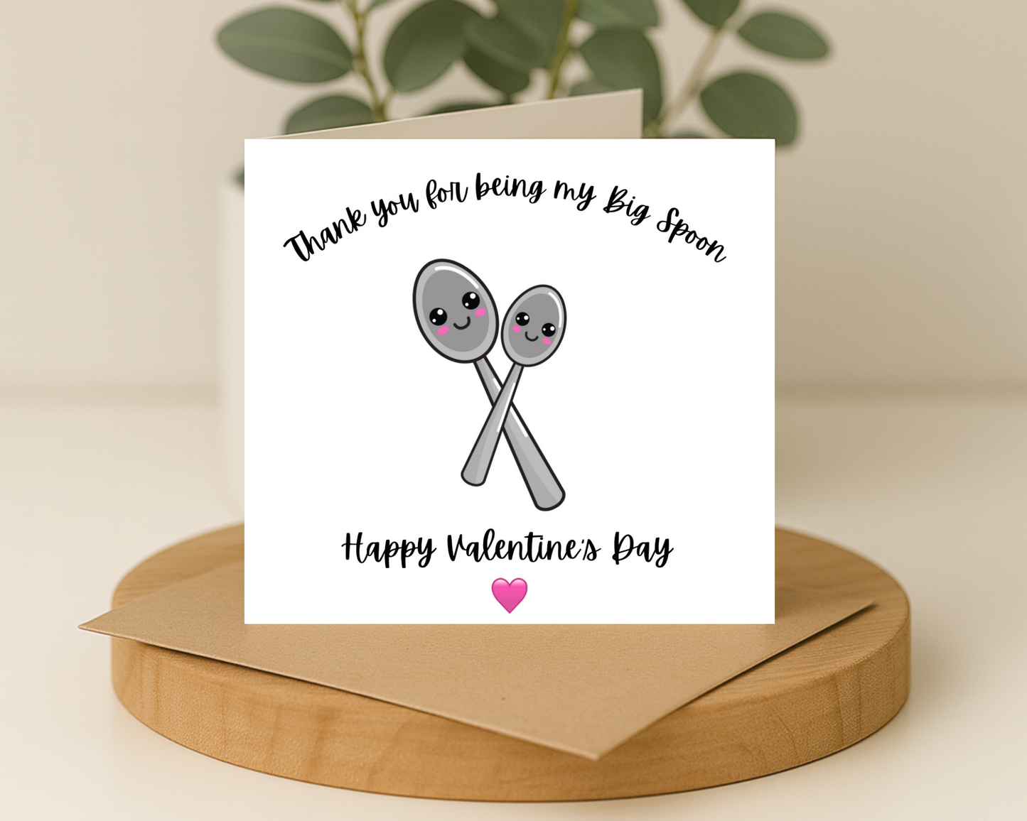 Spooning Valentines Day Card