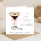Martini Birthday Card