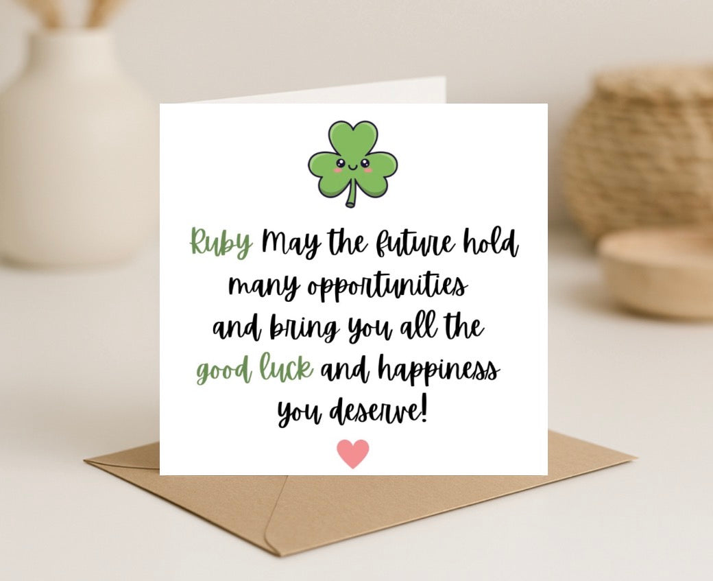 Good Luck Card