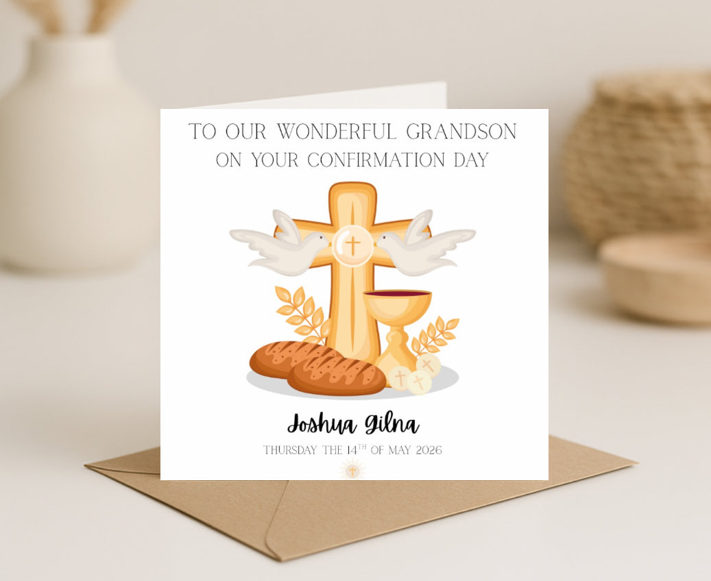 Personalised Communion/Confirmation Card