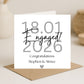 Personalised Engagement Card