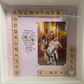 Godmother and godchild personalised frame. Handmade in Ireland. A unique gift for any godmother or godfather 