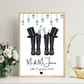 Wellie Boot Wedding Framed Print