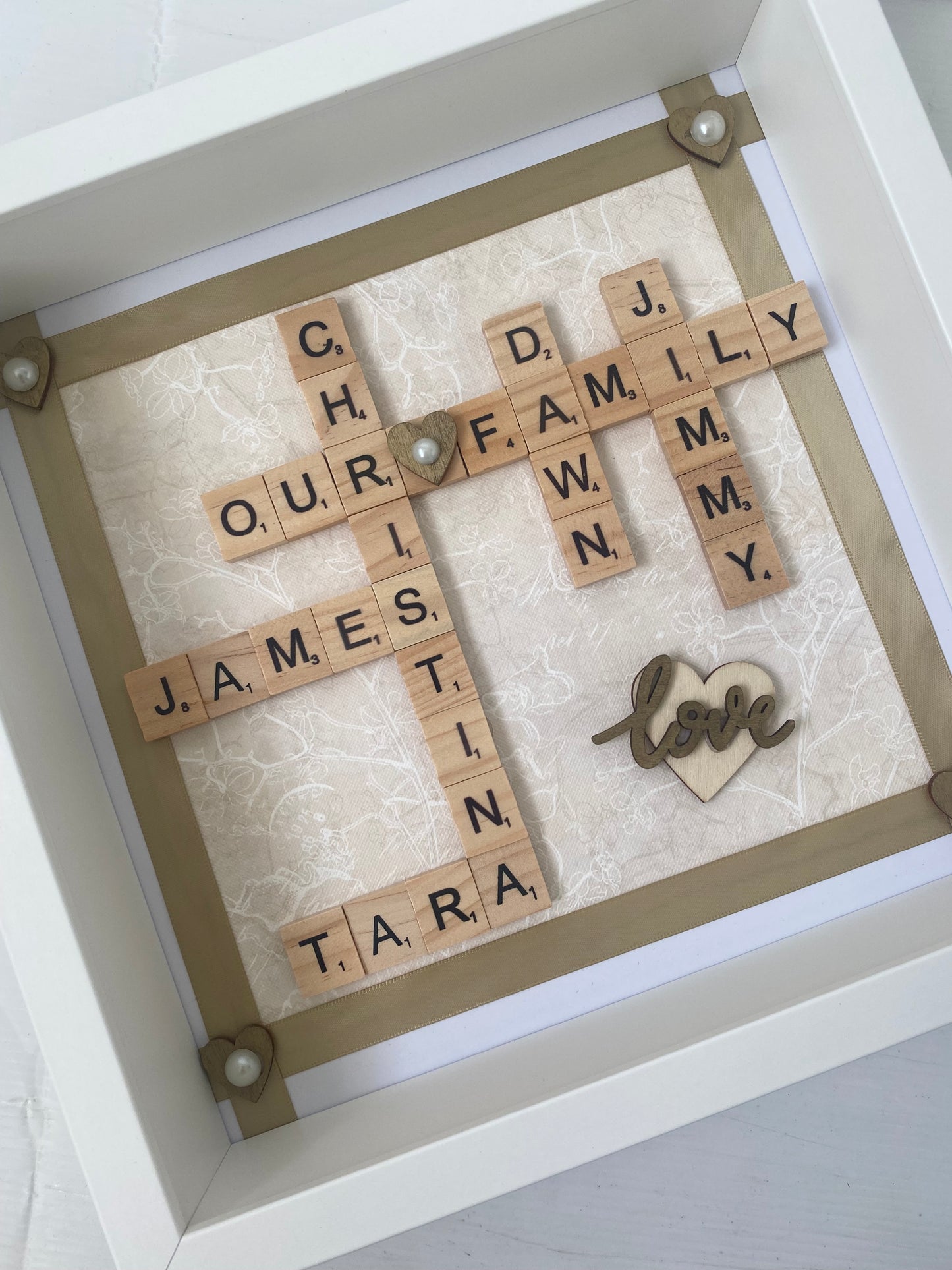Family Scrabble Frame