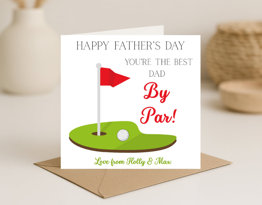 Golf Themed Fathers Day Card