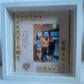 Godmother and godchild personalised frame. Handmade in Ireland. A unique gift for any godmother or godfather 