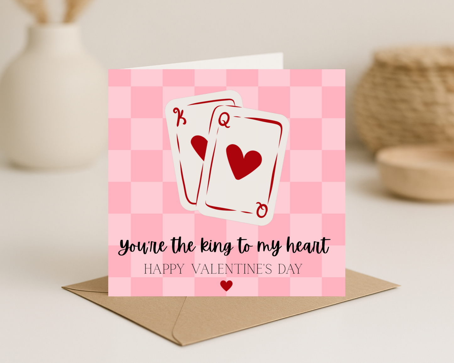 King to my heart Valentines Day Card