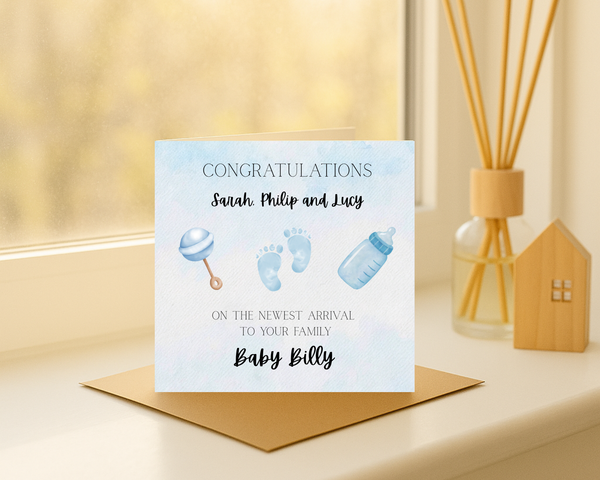 Congratulations to the Family Baby Card