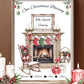 Christmas Family Fireplace Framed Print