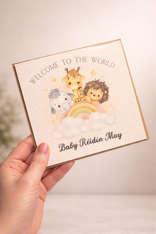 Welcome to the world Baby Card