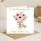Mothers Day Card-Mother/Grandmother/Godmother
