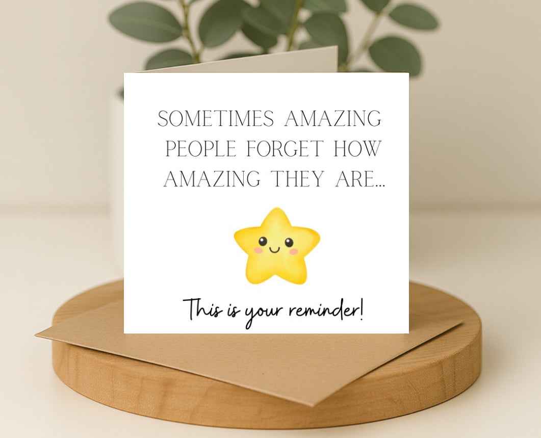 Reminder Card | Irish Handmade Thoughtful Gift – Picture Perfect Scrabble
