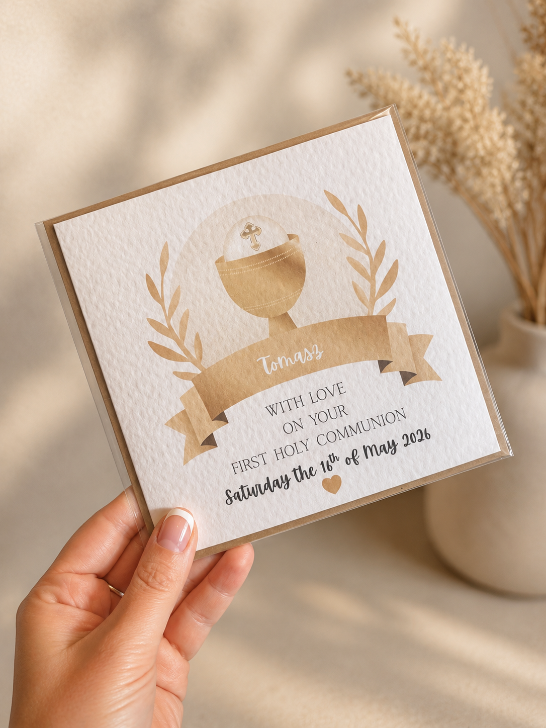 Personalised Communion/Confirmation Card