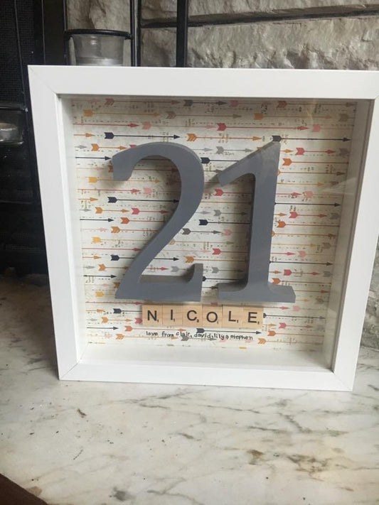 Birthday Frame-Large Numbers