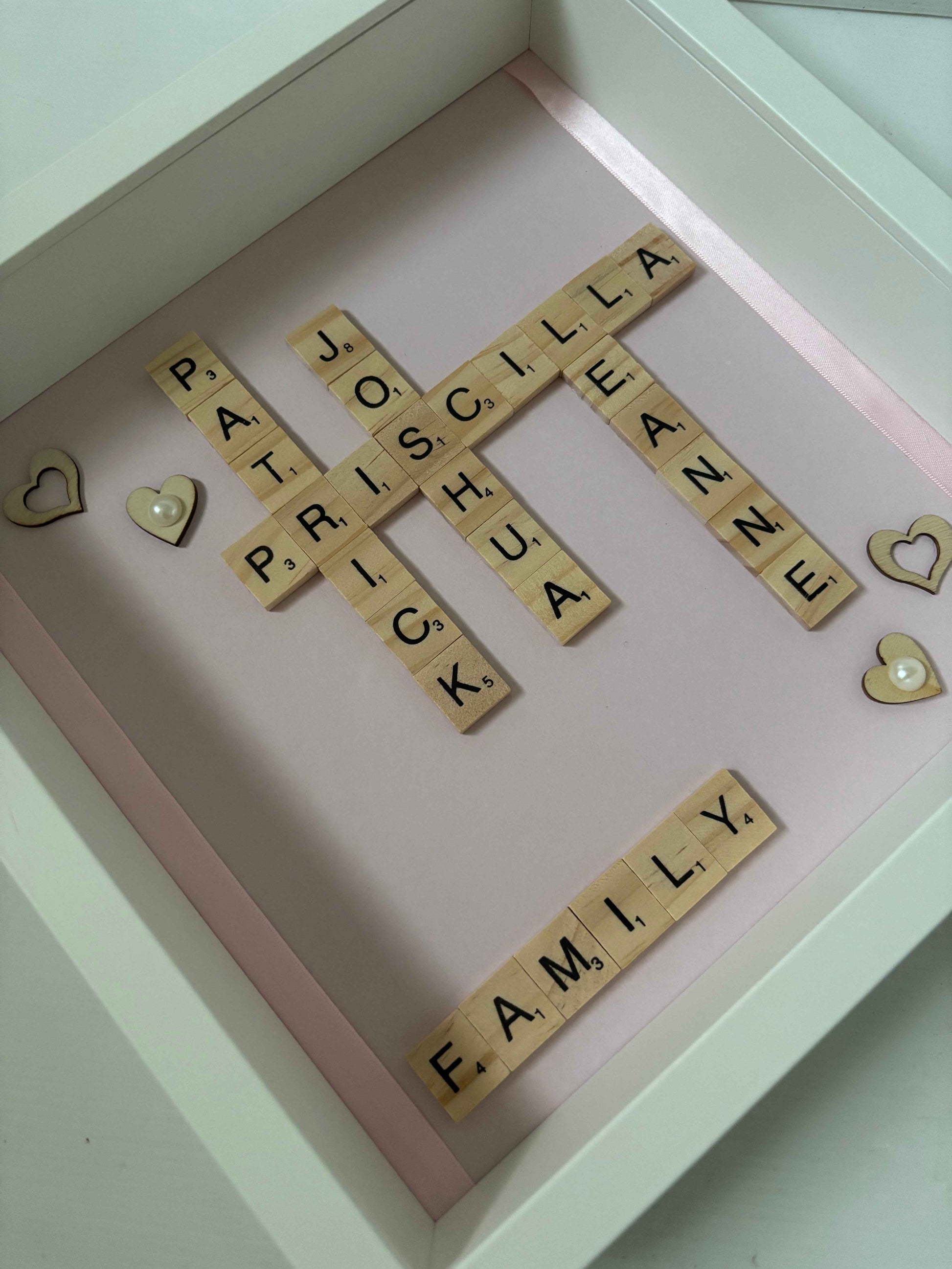 Family Scrabble Frame