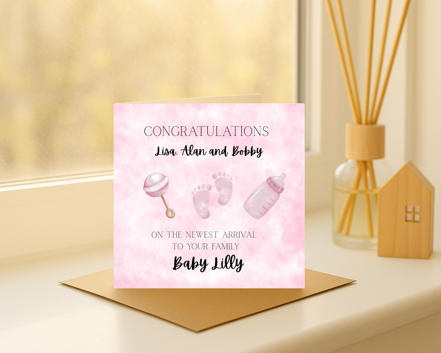 Congratulations to the Family Baby Card