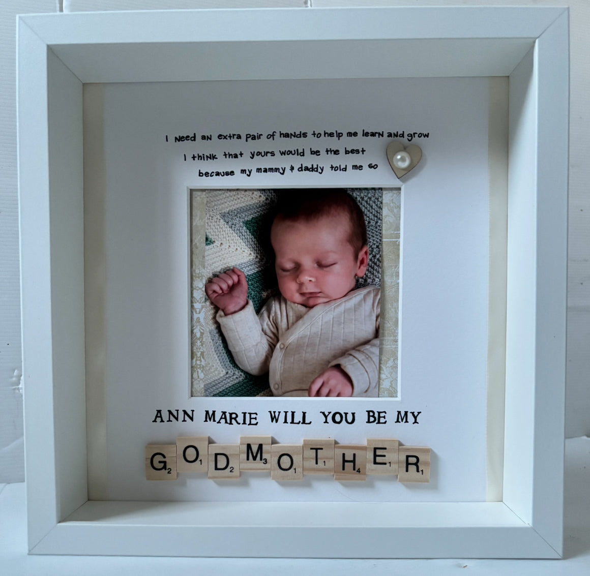 Will you be my Godmother/Godfather frame