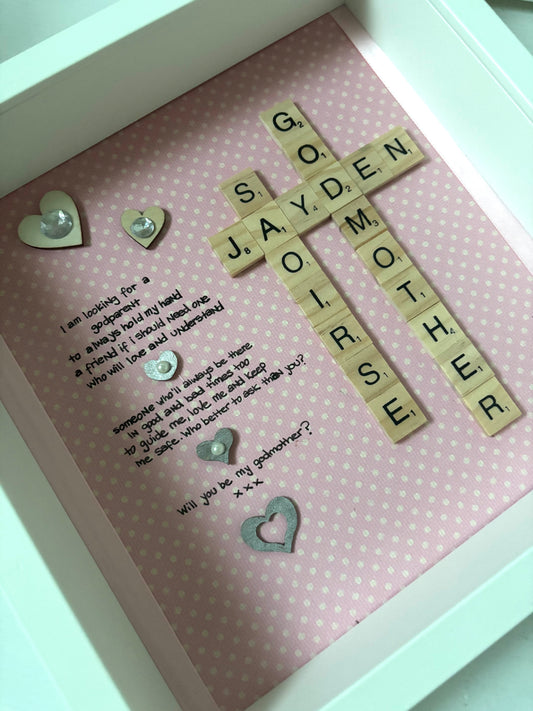 God parent Frame/will you be my Godparent frame