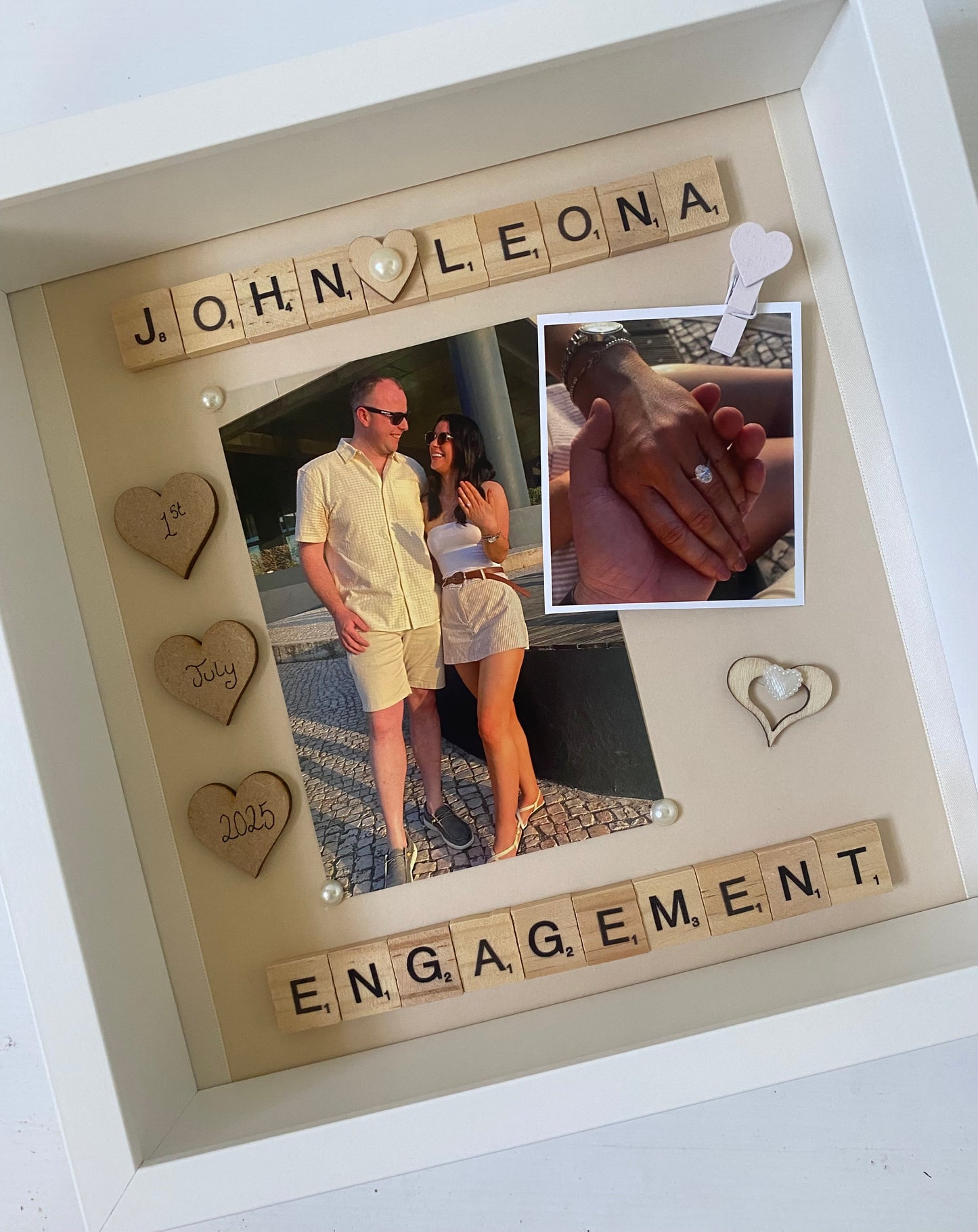 Personalised Scrabble Engagement Frame 