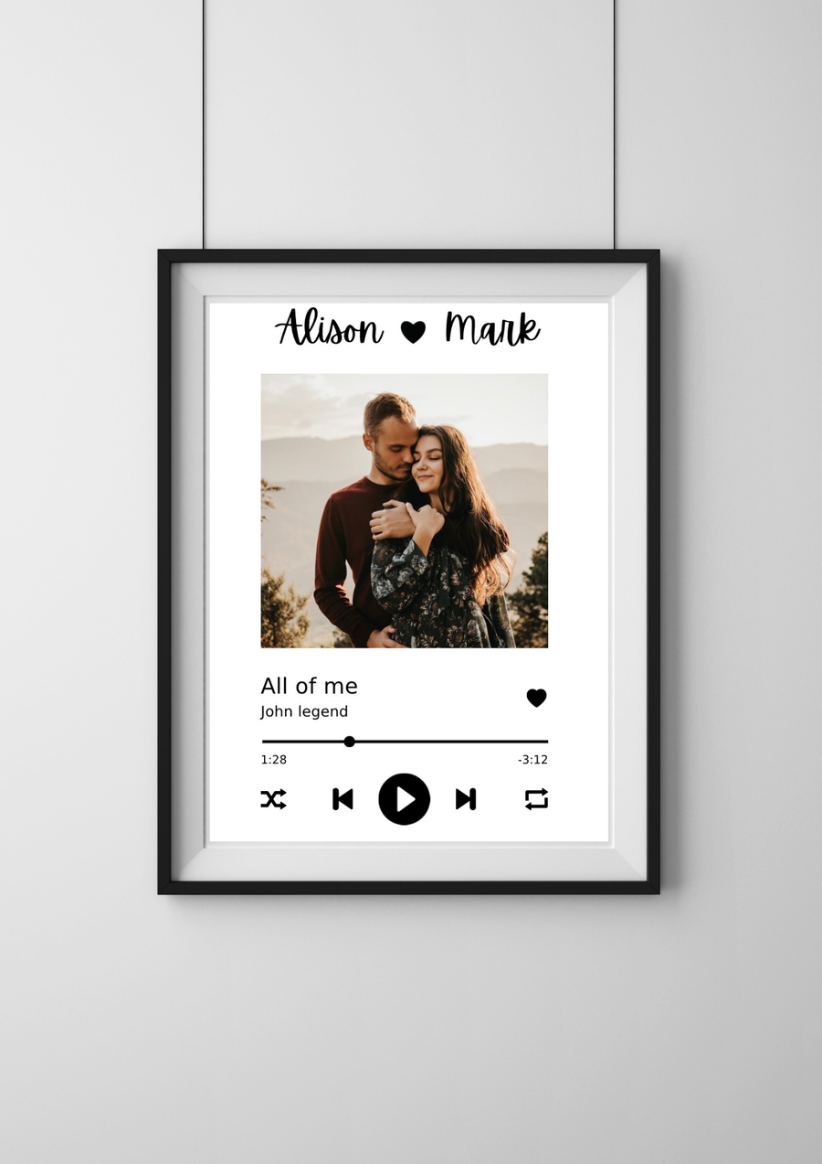 Personalised Song Print