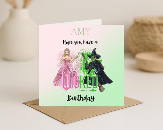 Wicked Personalised Birthday Card