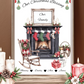 Christmas Family Fireplace Framed Print