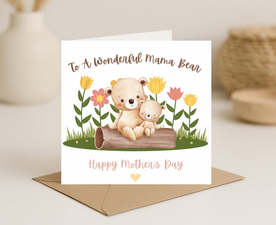 Mothers Day Card-Mama Bear