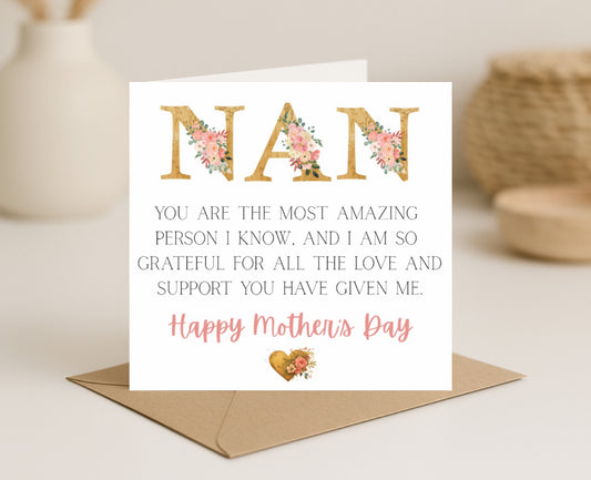 Mothers Day Card-Nan
