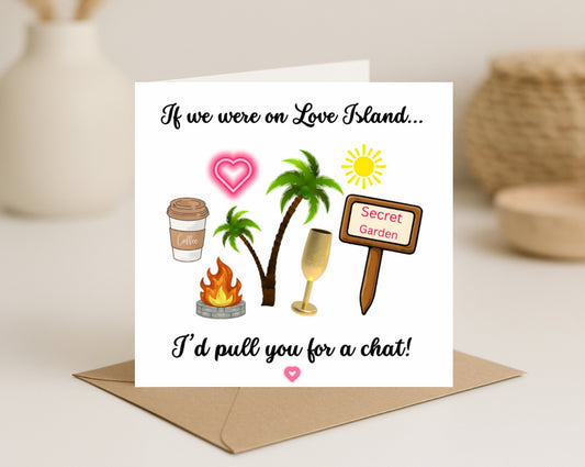 Love Island Themed Card