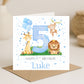 Boys Animal Birthday Card
