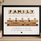 Family Puzzle Piece Framed Print