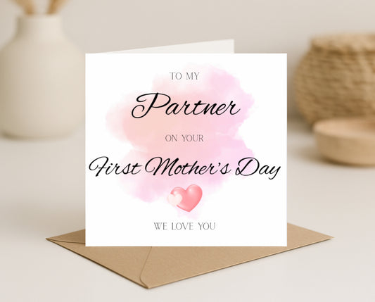 First Mothers Day Card-Wife/Partner