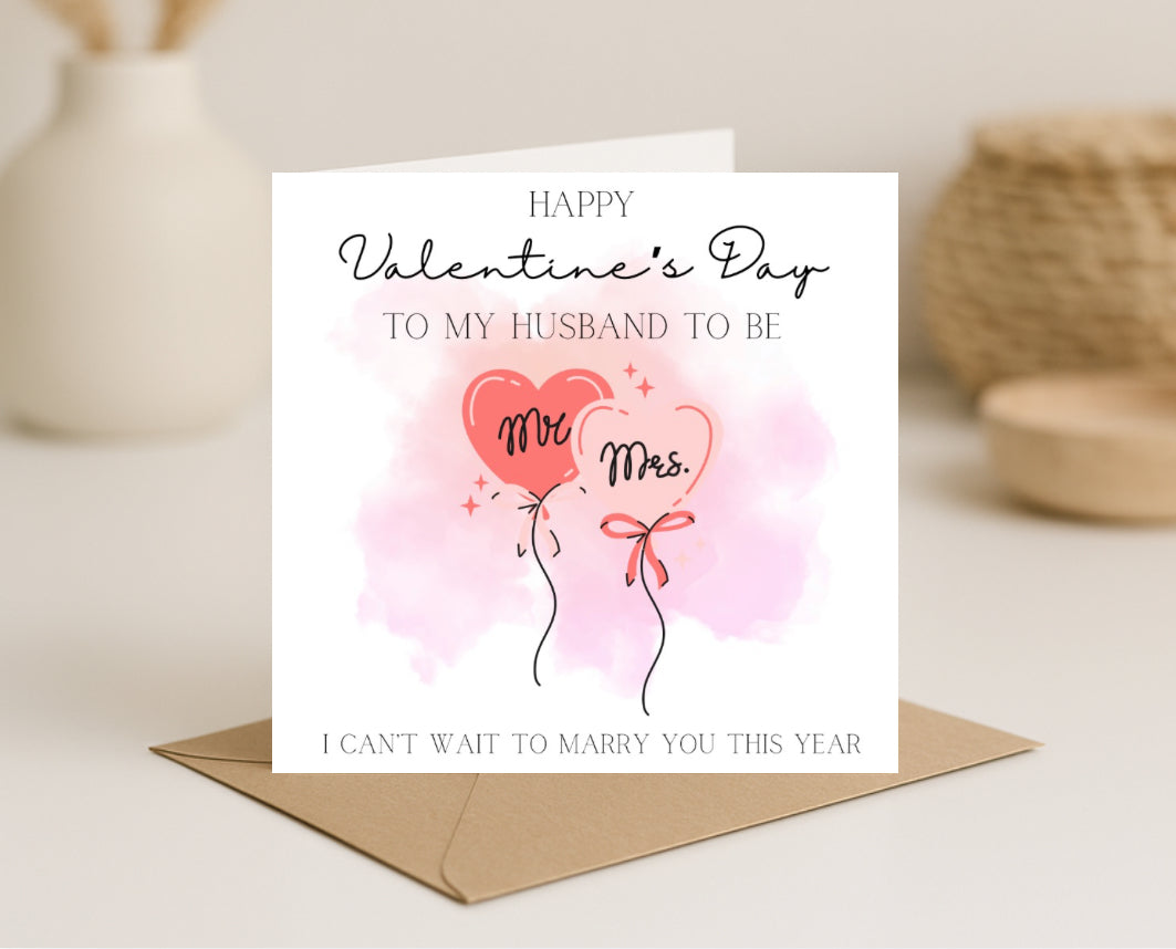 Husband To Be Valentine’s Day Card