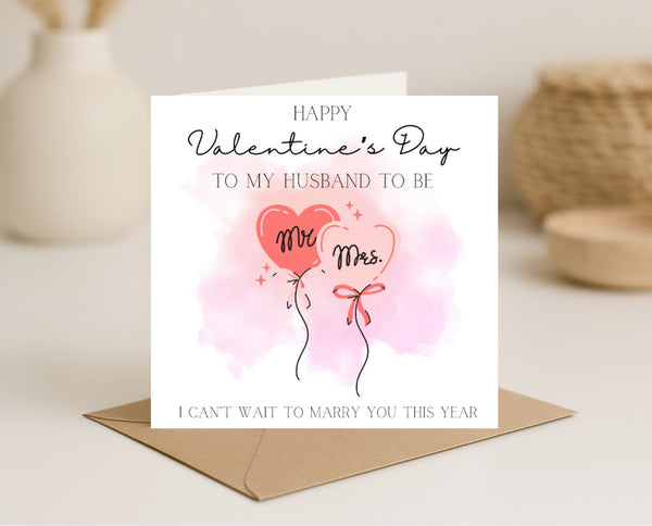 Husband To Be Valentine’s Day Card