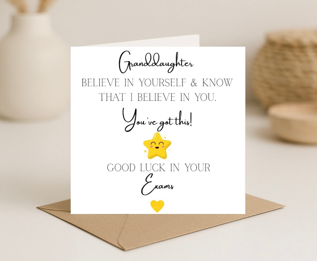 Good Luck in Your Exams Card