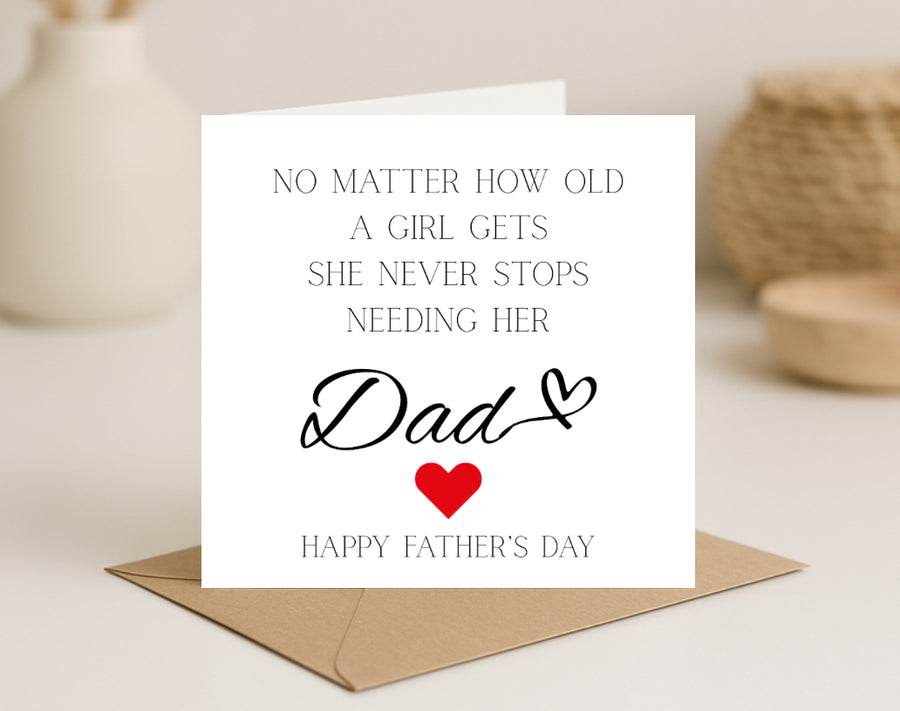 Fathers Day Card From Daughter