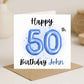 Birthday Age Card-Blue