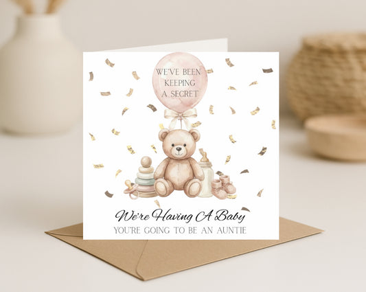 Personalised Baby Announcement Card