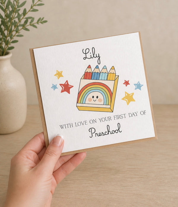 First day of Preschool/School Card