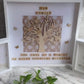 Large Family tree frame, can fit 50 names. Personalised and handmade in Ireland 