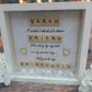 Personalised Bridesmaid Proposal Scrabble Frame. A unique gift to ask will you be my bridesmaid. Handmade in Ireland 